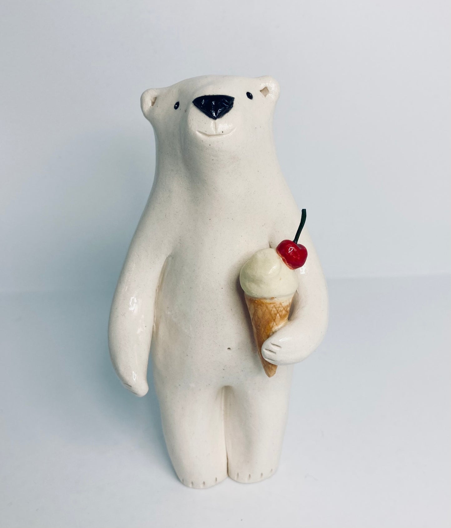 Polar Bear with Ice Cream