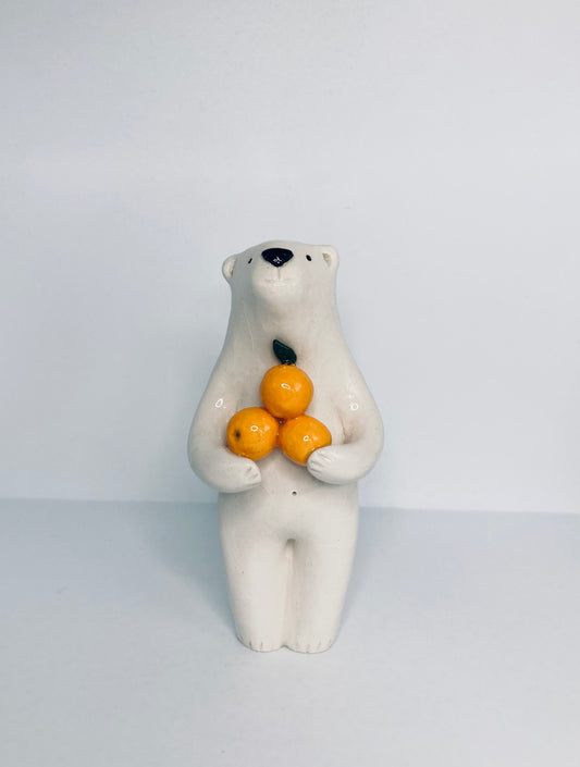 Polar Bear with Oranges