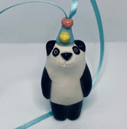 Party Panda on Ribbon