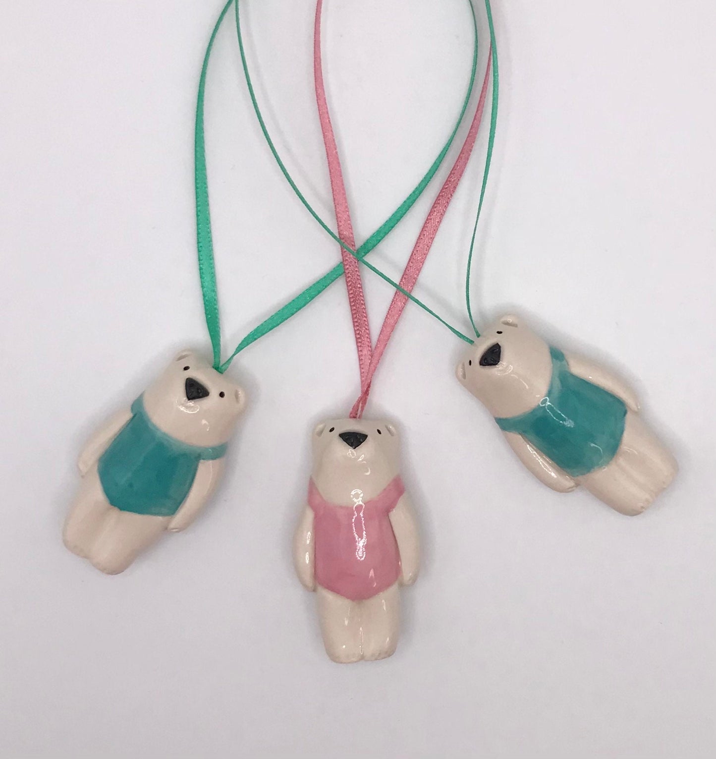 Polar Bear in Bathing Suit on Ribbon