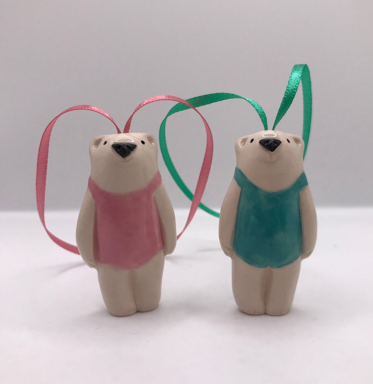 Polar Bear in Bathing Suit on Ribbon